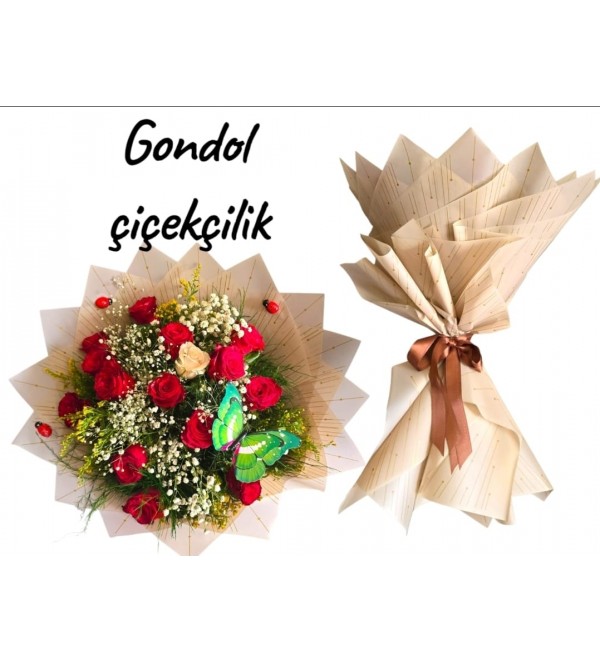 15'li Gül Buketi
